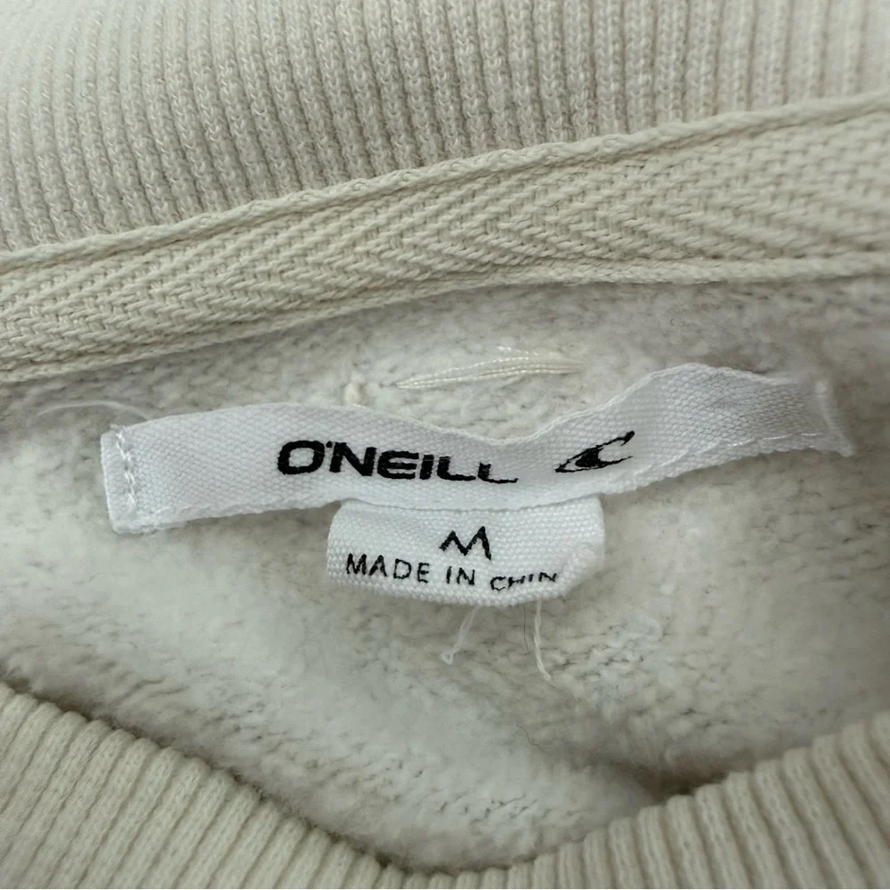 Women’s O'Neill Moment Crop Crew Neck Cropped Oversized Fleece Sweatshirt Medium - Picture 13 of 16